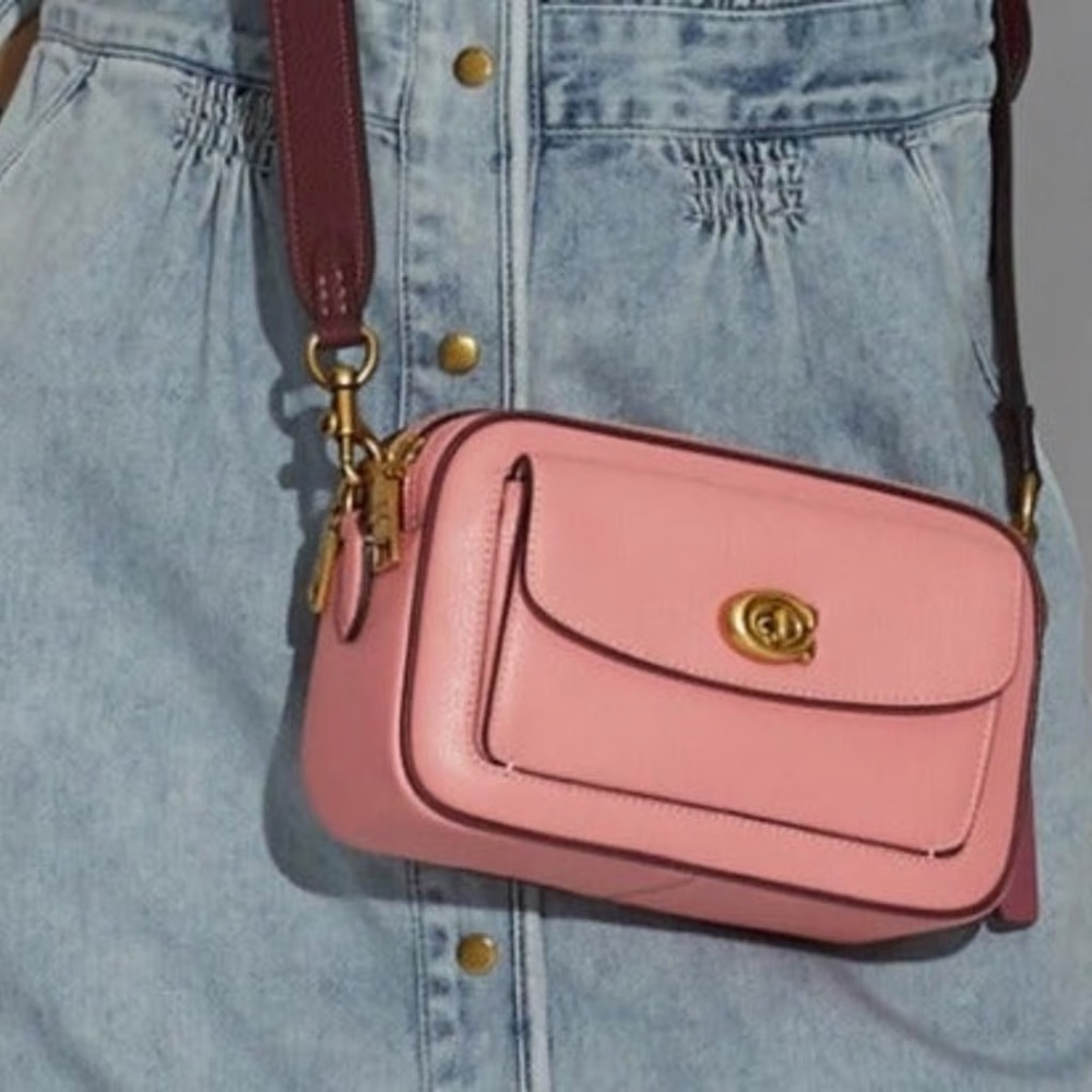 Coach Willow Camera Bag in Colorblock Pebble Leather